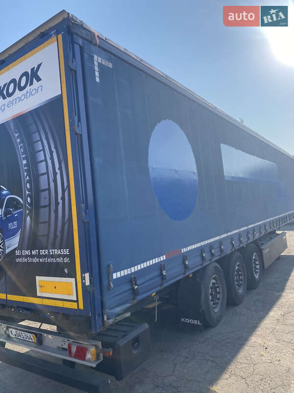 Тентований борт (штора) - напівпричіп Kogel SAF 2015 в Луцьку