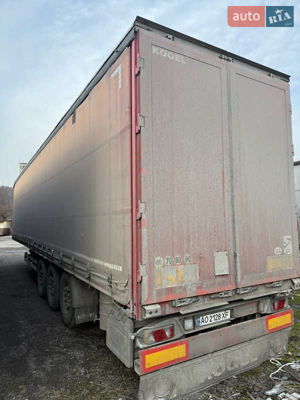 Тентований борт (штора) - напівпричіп Kogel SAF 2011 в Калинах
