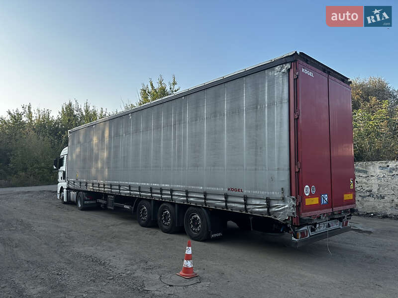 Тентований борт (штора) - напівпричіп Kogel SN 24 2013 в Луцьку