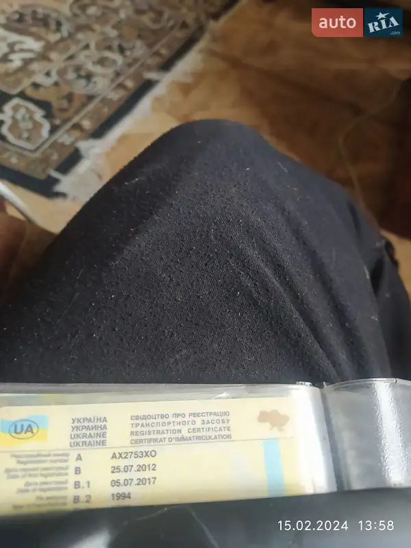 Тентований борт (штора) - напівпричіп Kogel SN 24 1994 в Харкові документ