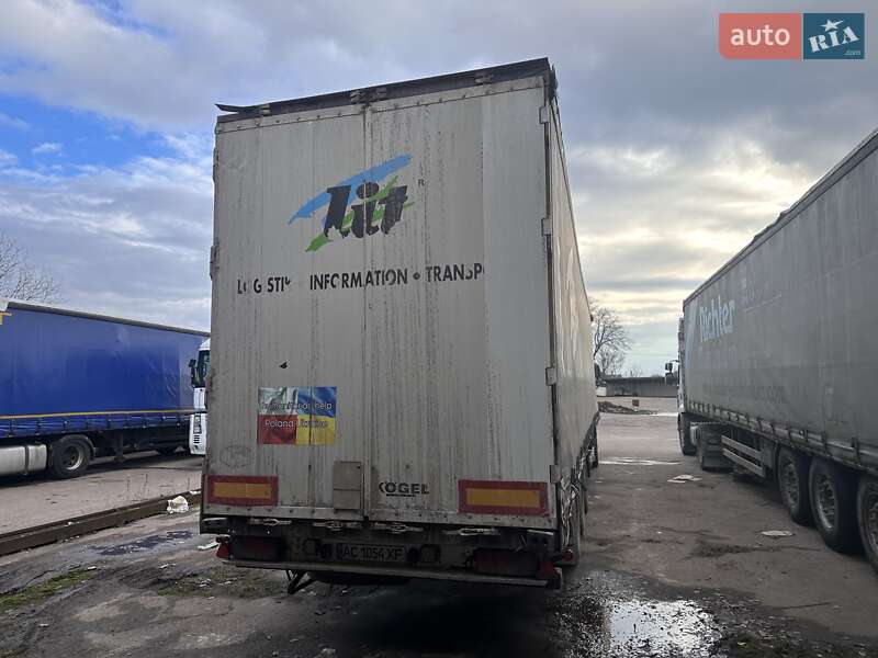 Тентованный борт (штора) - полуприцеп Kogel SN 24 2008 в Луцке