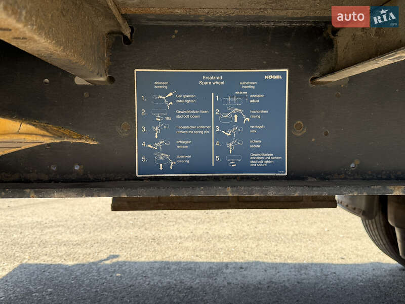 Тентованный борт (штора) - полуприцеп Kogel SN 24 2005 в Днепре