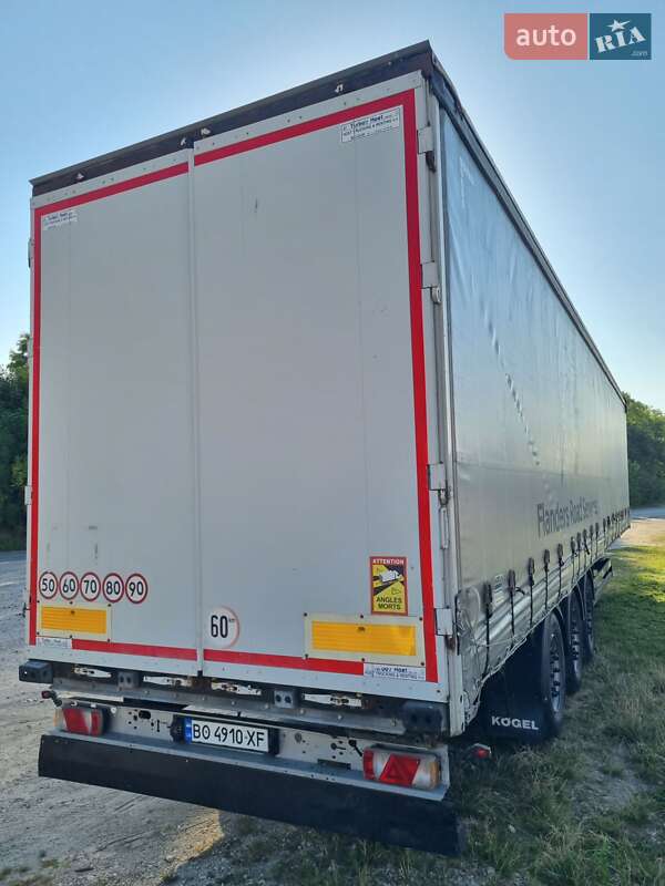 Тентований борт (штора) - напівпричіп Kogel SN 24 2015 в Тернополі