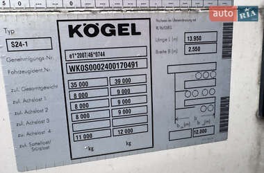 Тентованный борт (штора) - полуприцеп Kogel SN 24 2014 в 