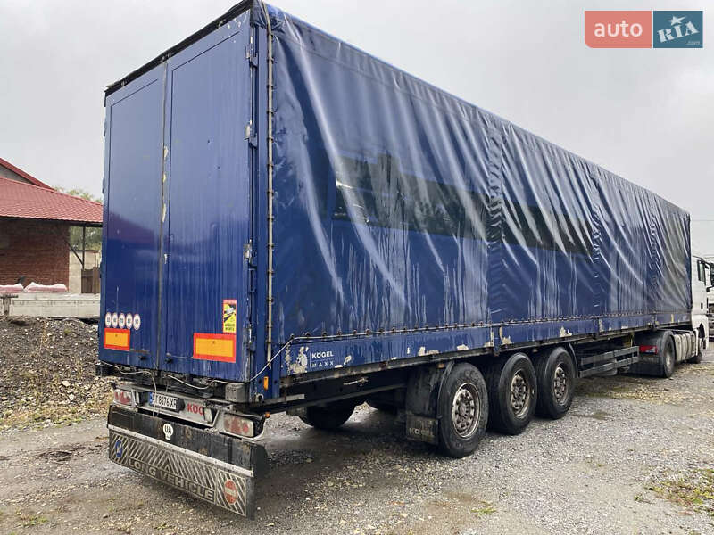 Тентованный борт (штора) - полуприцеп Kogel SN 24 2008 в Болехове
