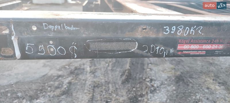 Шасси полуприцеп Kogel SN 24 2010 в Умани