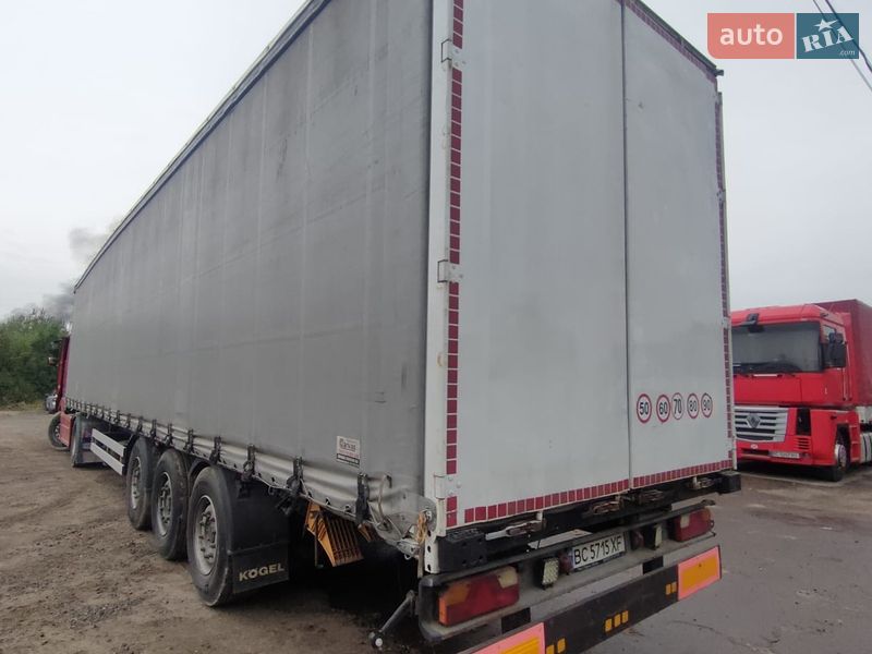 Тентованный борт (штора) - полуприцеп Kogel SN 24 2014 в Львове фото Тентованный борт (штора) - полуприцеп Kogel SN 24 2014 в Львове
