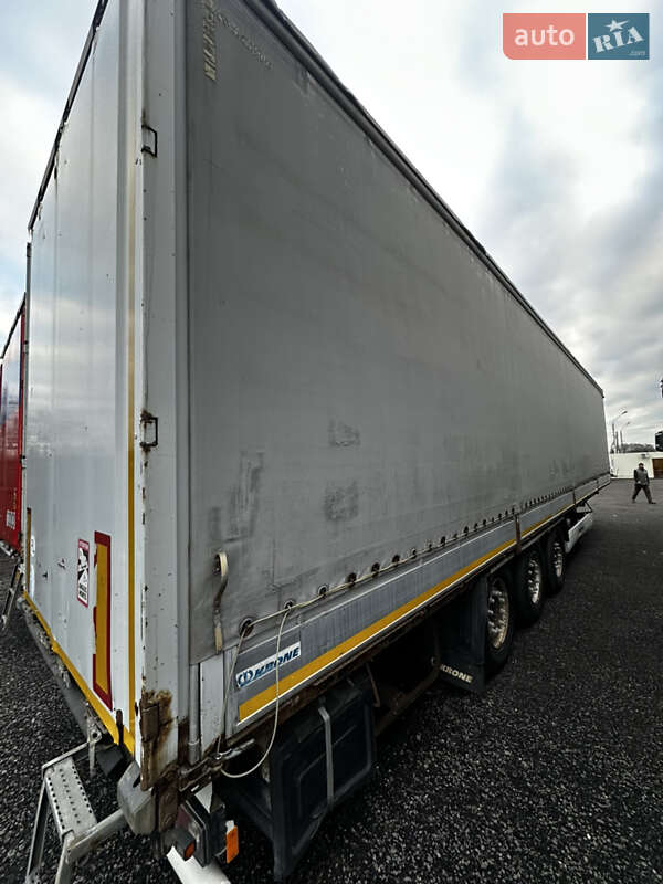 Тентований борт (штора) - напівпричіп Krone SAF 2014 в Умані