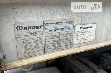 Тентований борт (штора) - напівпричіп Krone SD 27 2012 в Умані