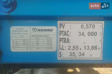 Тентованный борт (штора) - полуприцеп Krone SD 27 2008 в 