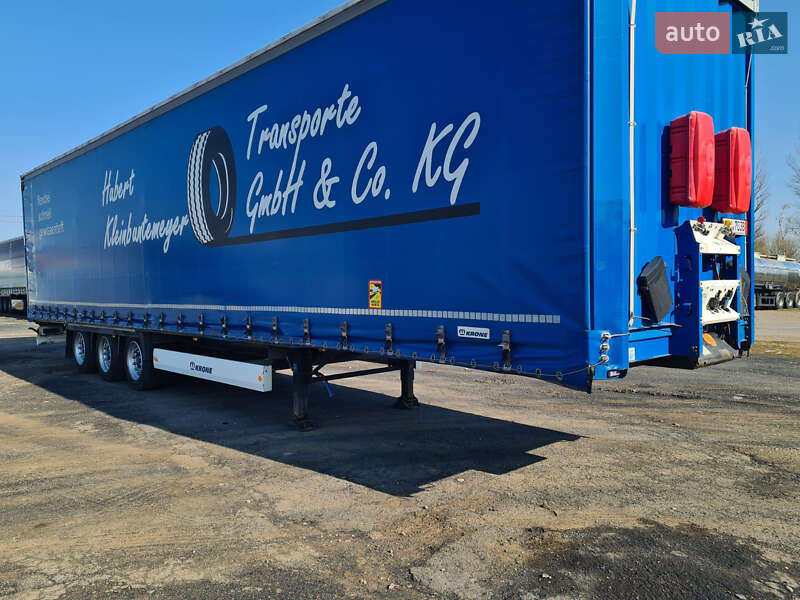Тентований борт (штора) - напівпричіп Krone SD 27 2015 в Долині