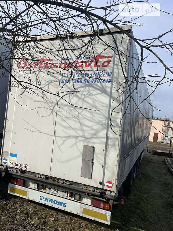 Тентованный борт (штора) - полуприцеп Krone SD 2008 в Ковеле