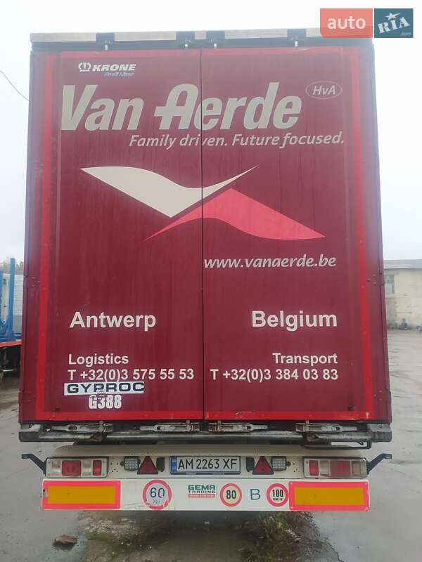 Тентованный борт (штора) - полуприцеп Krone SD 2014 в Олевске фото 4 Тентованный борт (штора) - полуприцеп Krone SD 2014 в Олевске