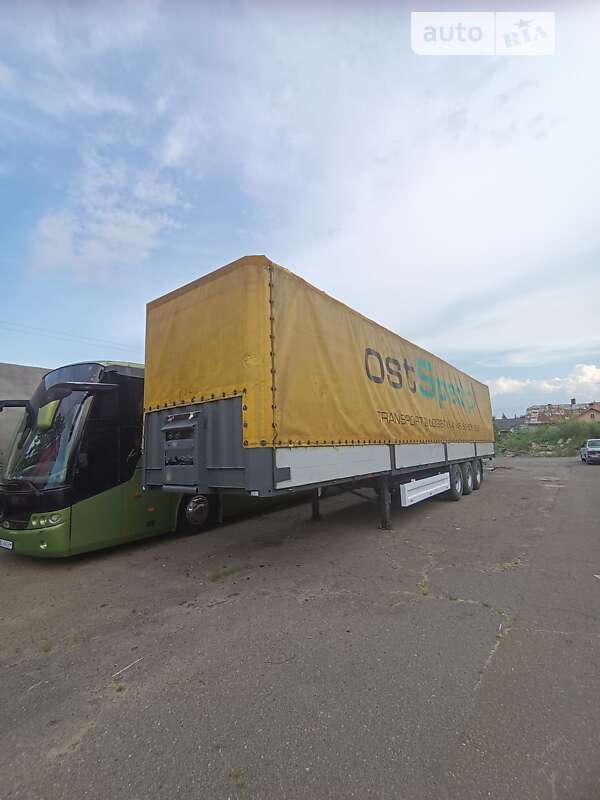 Тентованный борт (штора) - полуприцеп Krone SDP 27 2002 в 