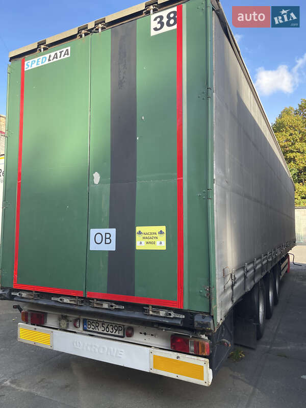 Тентованный борт (штора) - полуприцеп Krone SDP 27 2007 в Березному