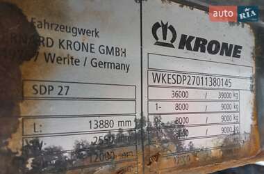 Бортовой полуприцеп Krone SDP 27 2002 в 