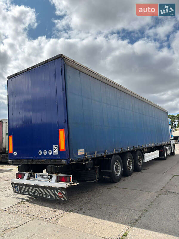 Тентованный борт (штора) - полуприцеп Krone SDP 27 2002 в Одессе