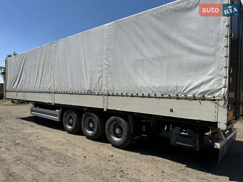 Тентованный борт (штора) - полуприцеп Krone SDP 27 2001 в 