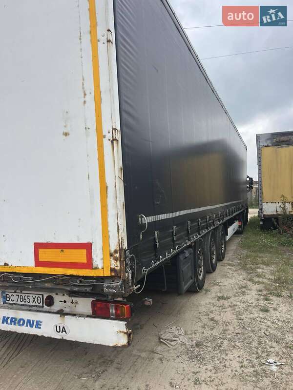 Тентований борт (штора) - напівпричіп Krone SDP 27 2008 в Яворові