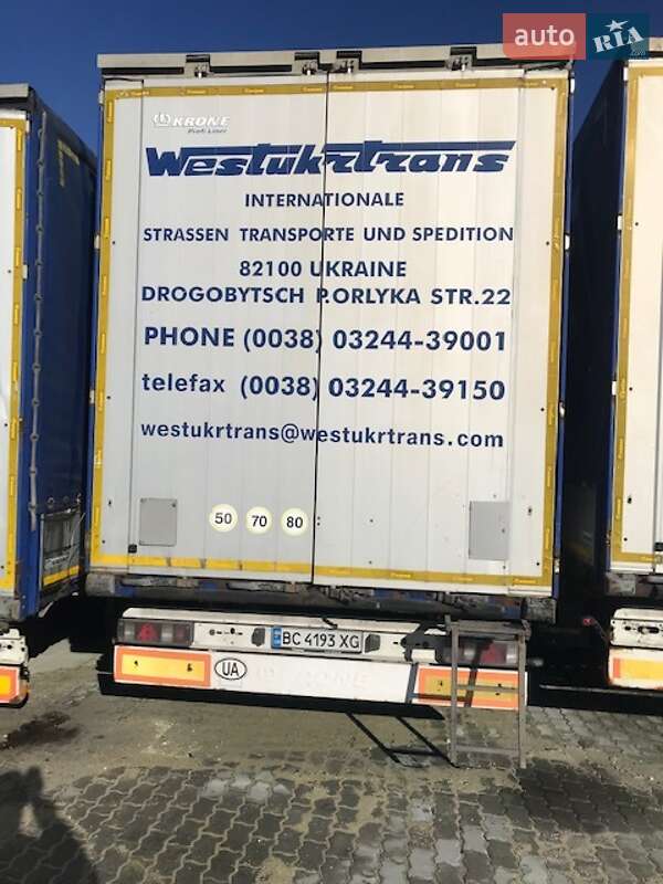 Тентованный борт (штора) - полуприцеп Krone SDP 27 2013 в Дрогобыче фото 2 Тентованный борт (штора) - полуприцеп Krone SDP 27 2013 в Дрогобыче