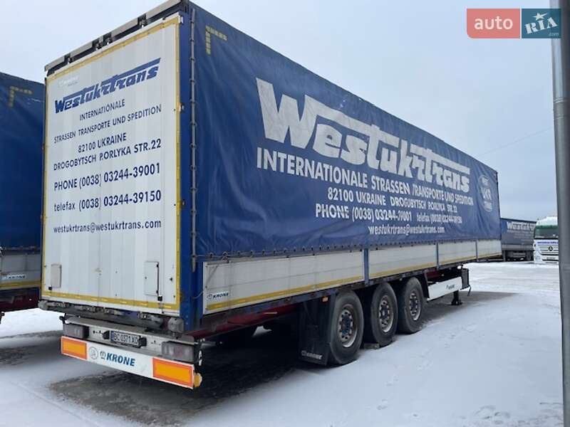 Тентованный борт (штора) - полуприцеп Krone SDP 27 2013 в Дрогобыче