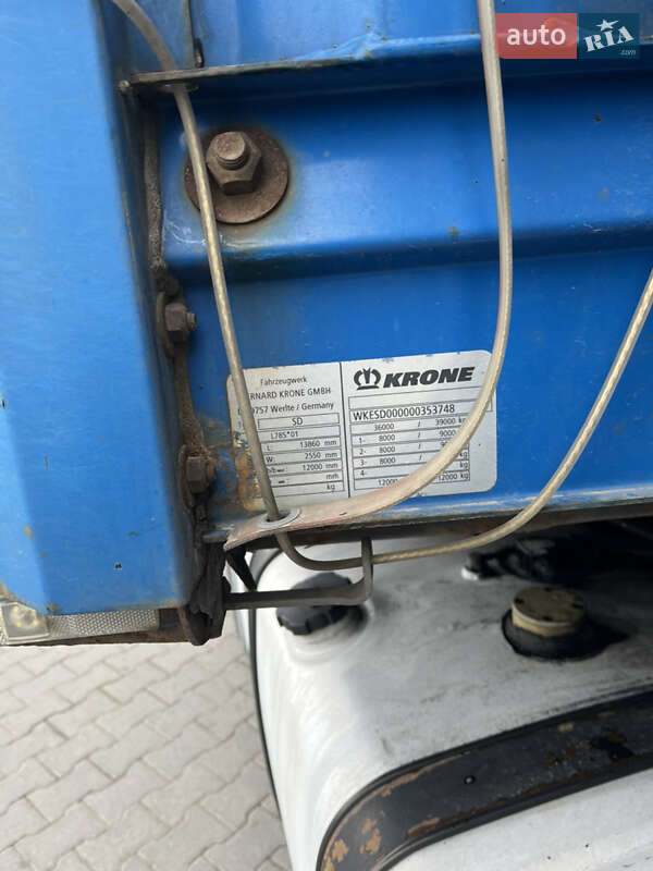 Тентованный борт (штора) - полуприцеп Krone SDP 2007 в Звягеле