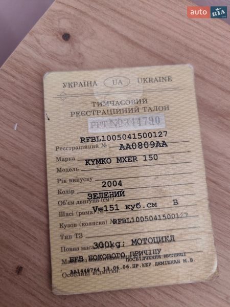 Квадроцикл  утилитарный Kymco Mxer 2004 в Ивано-Франковске