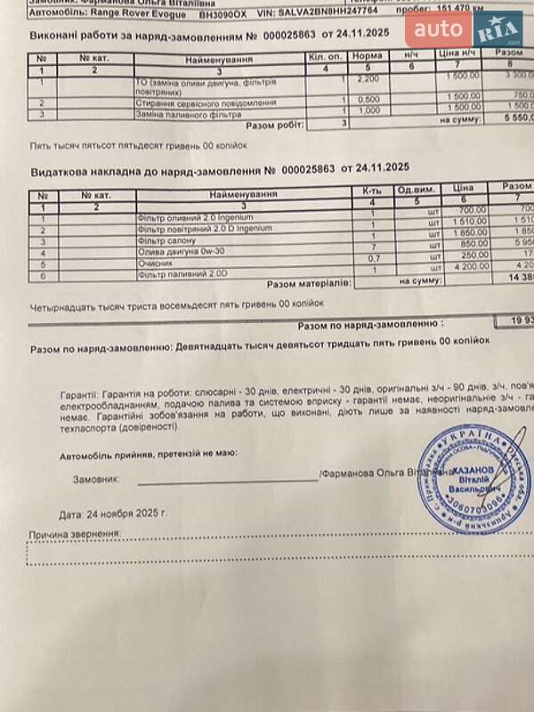 Позашляховик / Кросовер Land Rover Range Rover Evoque 2017 в Одесі