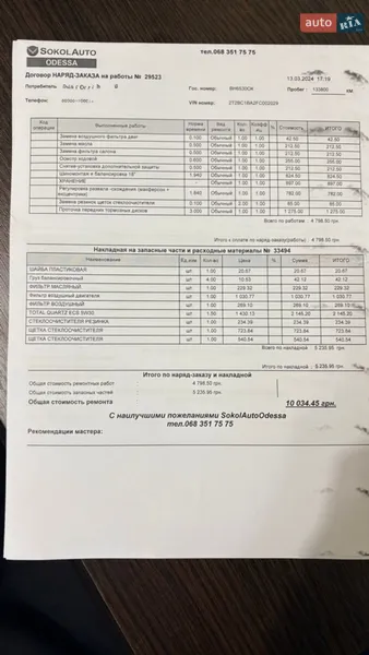 Внедорожник / Кроссовер Lexus RX 2014 в Одессе документ