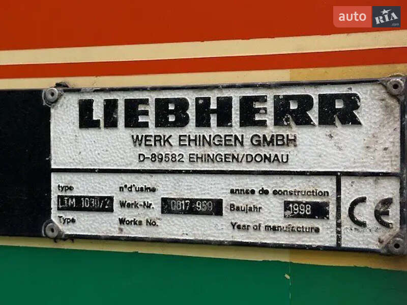 Автокран Liebherr LTM 1030 1998 в Хусте фото 38 Автокран Liebherr LTM 1030 1998 в Хусте