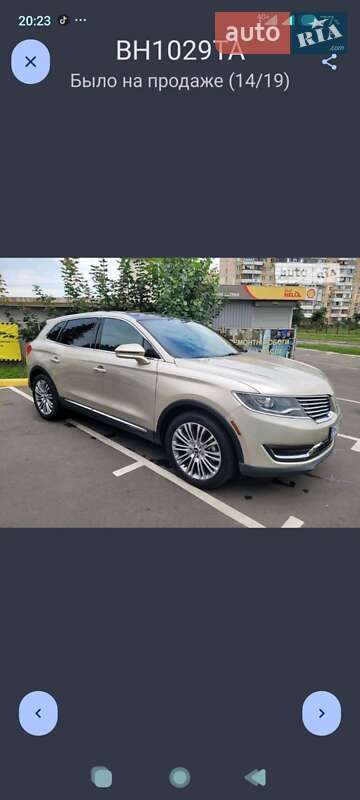 Внедорожник / Кроссовер Lincoln MKX 2017 в Овидиополе