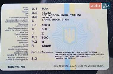 Тентованый MAN 18.232 2002 в 