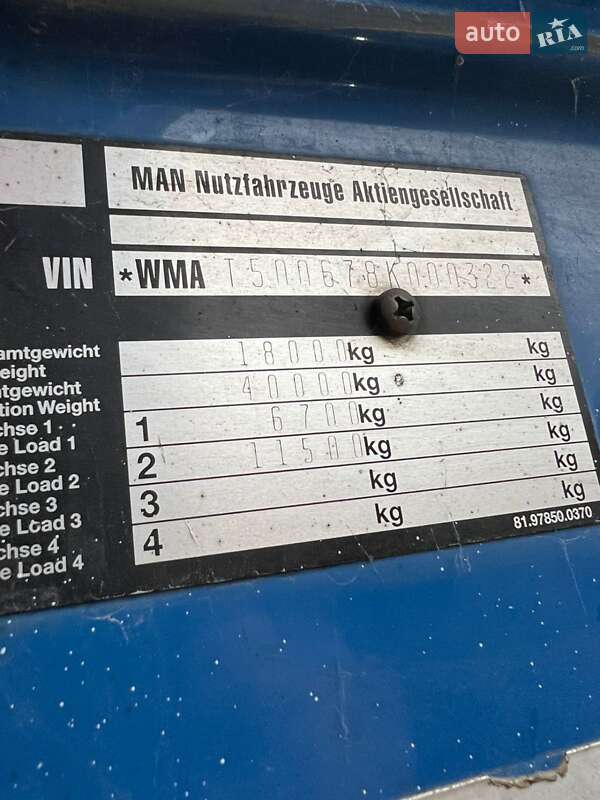 Тягач MAN F 2000 1999 в Чернівцях фото 24 Тягач MAN F 2000 1999 в Чернівцях