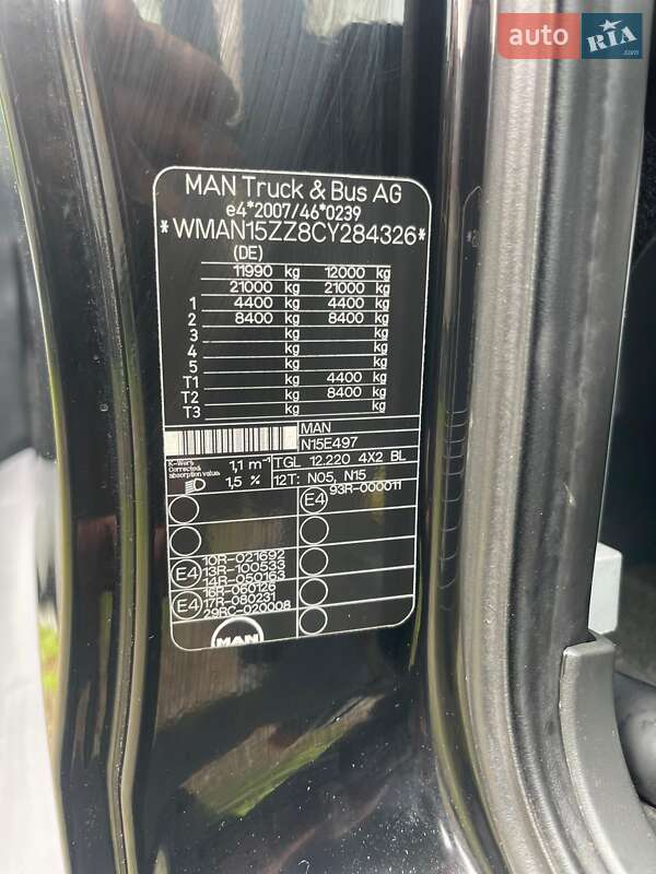 Тентований MAN TGL 2012 в Чернівцях