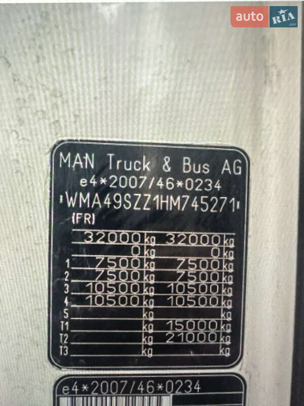 Бетономешалка (Миксер) MAN TGS 2017 в Сумах