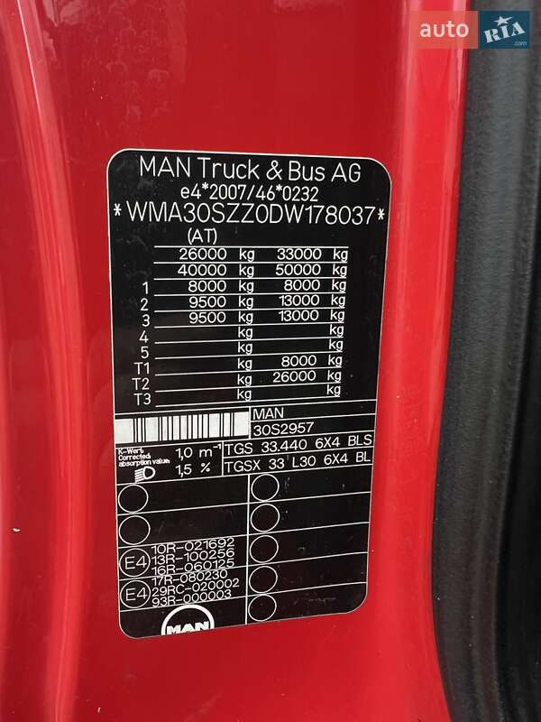 Тягач MAN TGS 2012 в Хусте