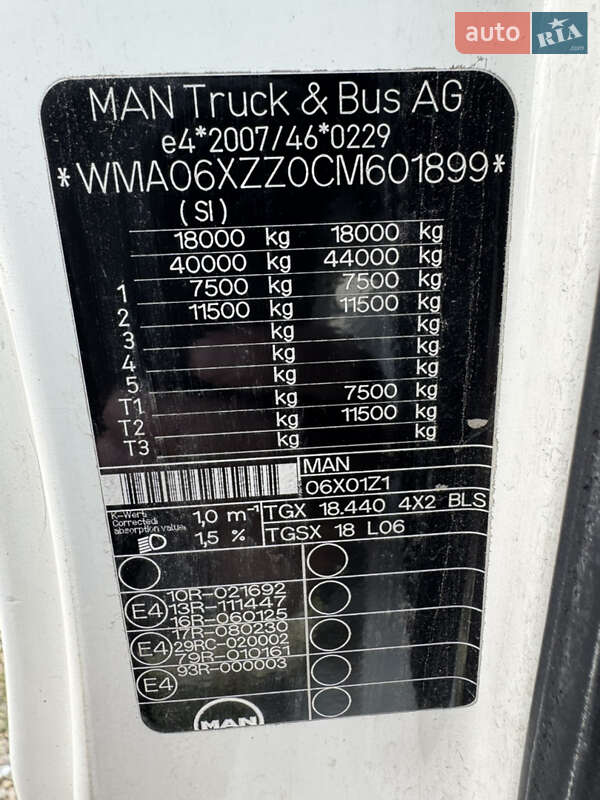 Тягач MAN TGX 18.440 2012 в Чернівцях