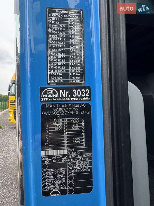 Тягач MAN TGX 18.480 2014 в Вінниці