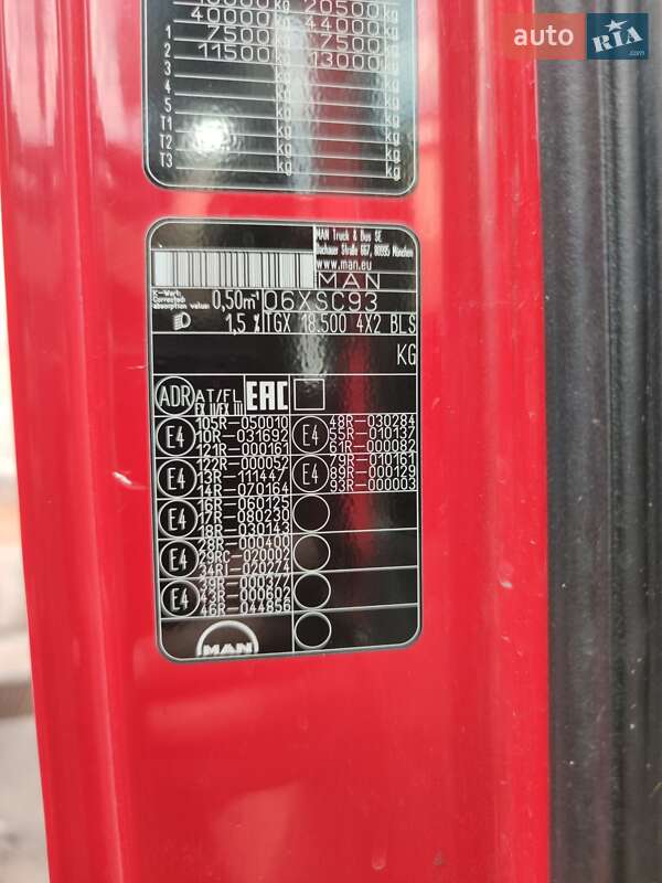 Тягач MAN TGX 18.500 2017 в Кривом Роге