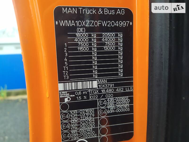 Тягач MAN TGX 2014 в Ковеле