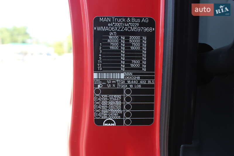 Тягач MAN TGX 2012 в Хусте