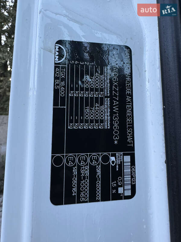 Тягач MAN TGX 2010 в Одессе фото 5 Тягач MAN TGX 2010 в Одессе