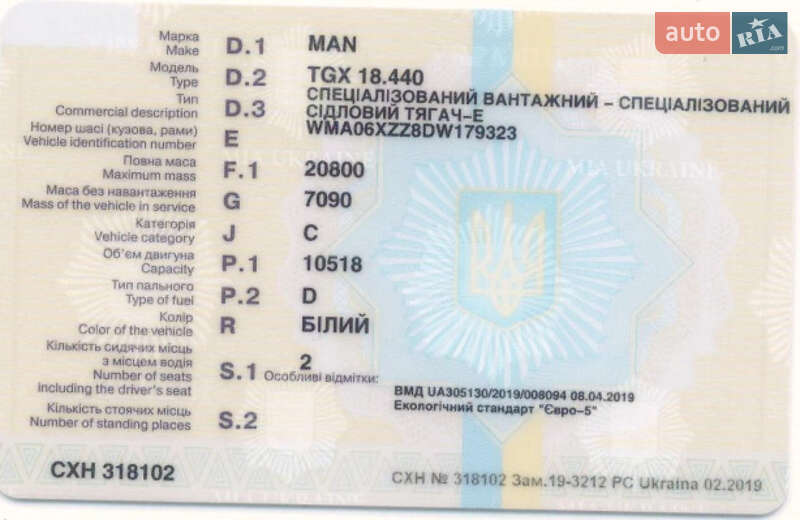 Тягач MAN TGX 2012 в Киеве