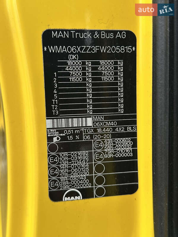 Тягач MAN TGX 2015 в Львове