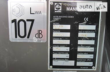 Телескопический погрузчик Manitou MLT 634-120 LSU 2004 в Виннице