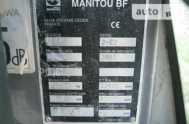 Телескопічні навантажувачі Manitou MT 2003 в Волочиську