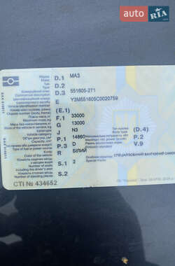 Самосвал МАЗ 551605 2012 в 