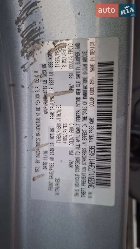 Седан Mazda 3 2016 в Дніпрі фото 20 Седан Mazda 3 2016 в Дніпрі