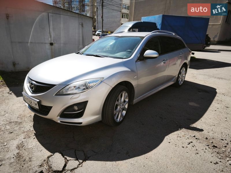 2010 Mazda 6, VIN JMZGHA9B601449700:plate — фото 1 (autoria)
