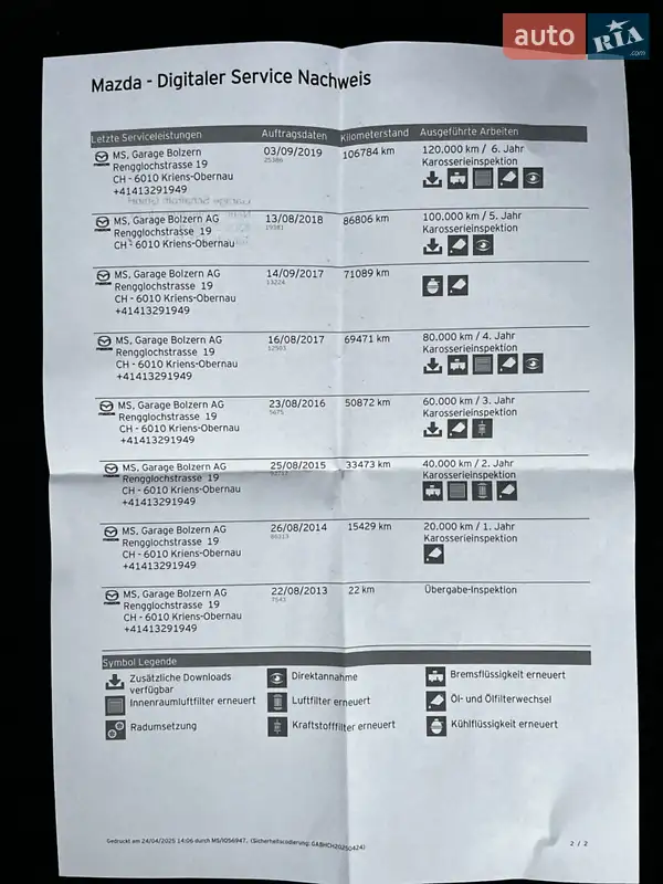 Позашляховик / Кросовер Mazda CX-5 2013 в Луцьку документ 4 фото Позашляховик / Кросовер Mazda CX-5 2013 в Луцьку документ